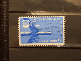 FRANCOBOLLI STAMPS U.S.A. UNITED STATES STATI UNITI 1957 USED AIRMAIL AIR MAIL AERIENNE AIR FORCE  OBLITERE' - 2a. 1941-1960 Usados