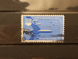 FRANCOBOLLI STAMPS U.S.A. UNITED STATES STATI UNITI 1957 USED AIRMAIL AIR MAIL AERIENNE AIR FORCE  OBLITERE' - 2a. 1941-1960 Used