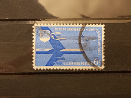 FRANCOBOLLI STAMPS U.S.A. UNITED STATES STATI UNITI 1957 USED AIRMAIL AIR MAIL AERIENNE AIR FORCE  OBLITERE' - 2a. 1941-1960 Usados