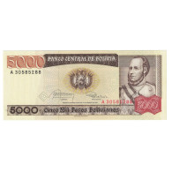 Billet, Bolivie, 5000 Pesos Bolivianos, 1984, 1984-02-10, KM:168a, NEUF - Bolivia