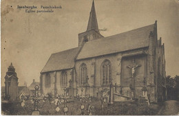 Isenberghe    -    Parochiekerk    -   Mooi Kaartje!   -   1935   Naar   Louvain - Alveringem