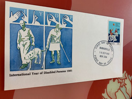 Australia Stamp Disabled Persons 1981 FDC - Cartas & Documentos
