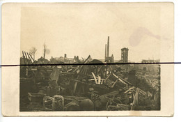 CARTE PHOTO. CPA . D69. Neuville Sur Saône . Usine De La Badische Poudrerie Vue Après L'explosion . 14 Février 1917 - Limonest