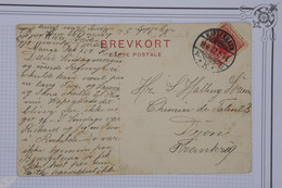 BD4  DANMARK   BELLE  CARTE  1907  COPENHAGUE A DIJON FRANCE+AMAGER + +AFFRANCH. INTERESSANT - Lettres & Documents