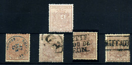 España Nº 153A*, 153A/B Usados. Año 1874 - Oblitérés