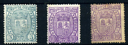 España Nº 154/5(*). Año 1875 - Nuevos