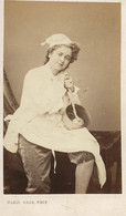 AMELIE BODE DANSEUSE VERS 1860 PHOTOGRAPHIE SUR CARTON CDV PAPIER ALBUMINÉ - Beroemde Personen