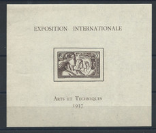 Nouvelle - Calédonie Bloc N°1** (MH) 1937 - Exposition Internationale De Paris - Hojas Y Bloques