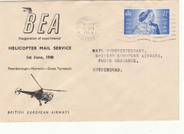 G.B. / Airmail / Helicopter Mail / Peterboroug / Norfolk - Sin Clasificación