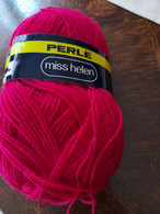 6 Pelotes De Laine Acrylique   PERLE     FUTCHIAS   MISS HELENE - Wool