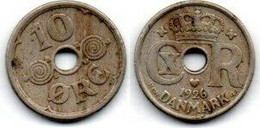 Danemark - Denmark - Dänemark  10 Ore 1926 TB+ - Dinamarca