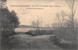 Sillé Le Guillaume     72       En Forêt La Grande Ligne à L'étang     (voir Scan) - Sille Le Guillaume