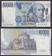 ITALIA 1988 LIRE 10.000 ALESSANDRO VOLTA LETTERA C FDS DECRETO 12/01/1988 - 10.000 Lire