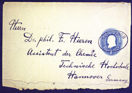 US Old Postal Stationery Newspaper Wrapper ? Posted Annarbor To Hannover B220901 - Altri & Non Classificati