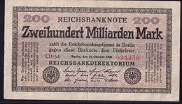 200 Milliarden Mark 15.10.1923 - FZ CD - Wz. Hakensterne - Reichsbank (DEU-143g) - 200 Milliarden Mark