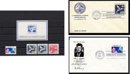 Costa Rica 1962   2x FDC + Stamps Convencion Filatelica - Amérique Du Nord