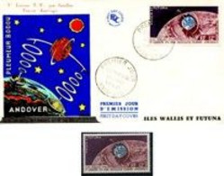 Wallis Et Futuna 1962 FDC + Stamp TV Satelite - Oceanía
