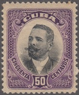 1910-145 CUBA REPUBLICA 1910 Ed.187. PATRIOTAS 50c ANTONIO MACEO MNH. - Ungebraucht
