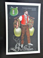 SWISS Original Costumes Schweizer Trachten Karten -    SAINT GALL - Toggenburger Senn - Other & Unclassified