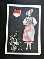 SWISS Original Costumes Schweizer Trachten Karten -  SOLEURE - Soleure