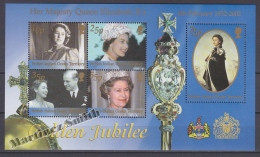 British Indian Ocean 2001 Yvert BF 17, H.M. Queen Elizabeth II Golden Jubilee - Miniature Sheet- MNH - Territoire Britannique De L'Océan Indien