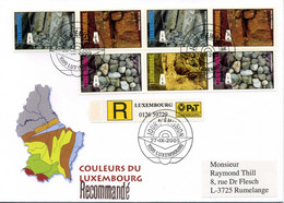 Z25-10 Luxembourg  Recommandé N° 1637 à 1640   En Parfait état . A Saisir !!! - Storia Postale