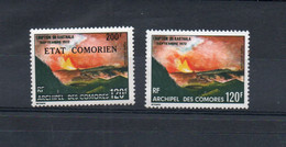 VOLCANOES  - COMOROS - KARTHALA VOLCANOE 120FR + 200FR ON 120FR MINT NEVER HINGED - Volcans
