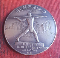 1st Mediterranean Games Alexandria Egypt 1951. Silver Medal - Leichtathletik