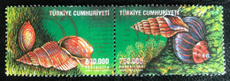 Türkiye Cumhuriyeti - Turkije - 11/23 - (°)used - 2002 - Michel 3315-3312 - Schelpen En Zeeslakken - Usati