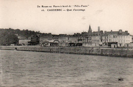 CAUDEBEC QUAI D'ACCOSTAGE A BORD DU "FELIX FAURE" TBE - Caudebec-lès-Elbeuf