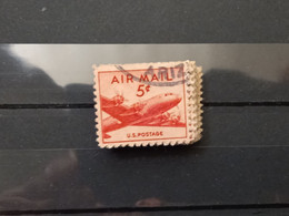 FRANCOBOLLI STAMPS STATI UNITI UNITED STATES U.S. 1947 USED AIRMAIL AIR MAIL  OBLITERE' MAZZETTA 50 PZ BUNDLE - 2a. 1941-1960 Usados