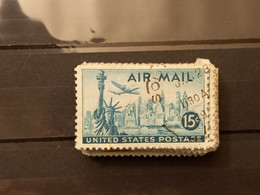 FRANCOBOLLI STAMPS STATI UNITI UNITED STATES U.S. 1947 USED AIRMAIL AIR MAIL  OBLITERE' MAZZETTA 50 PZ BUNDLE - 2a. 1941-1960 Oblitérés