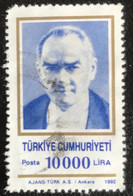 Türkiye Cumhuriyeti - Turkije - 11/23 - (°)used - 1992 - Michel 2951 - Atatürk - Gebraucht