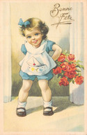 ENFANTS / FANTAISIE / BONNE FÊTE - Adorable Fillette - Fleurs - Lovely Little Girl - Flowers ♥♥♥ - Children's Drawings