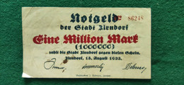 GERMANIA Zirndorf  1 Milione MARK 1923 - Kilowaar - Bankbiljetten