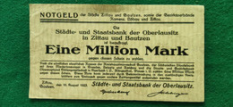 GERMANIA Zittau 1 Milione MARK 1923 - Alla Rinfusa - Banconote