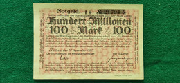 GERMANIA Zittau 100 Milioni MARK 1923 - Kiloware - Banknoten