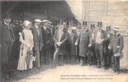 35-RENNES-AVIATIONS-1910-AERODRÔME DES GAYEULLES,VISITE DU PREFET D'ILE ET VILAINE ET DU MAIRE DE RENNES - Rennes