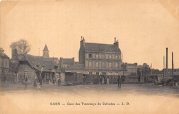 14-CAEN- GARE DES TRAMWAYS DU CALVADOS - Caen