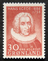 Greenland 1958  Hans Egede Bicentenary  Minr.42 MNH (**)  ( LOT F 2239) - Nuovi