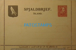 191884 ISLAND 10 AUR POSTAL STATIONERY POSTCARD - Enteros Postales