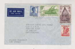 PAPUA NEW GUINEA 1954 MOMOTE Airmail Cover To  Switzerland - Papua New Guinea