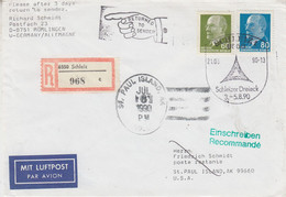 USA 1990 St. Paul Island Registered  Cover Ca JUL 6 1990 (LS194) - Other & Unclassified