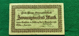 GERMANIA Essen 20000 MARK 1923 - Lots & Kiloware - Banknotes