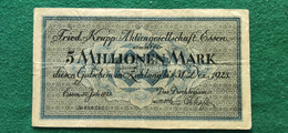 GERMANIA Essen 5 Milioni MARK 1923 - Vrac - Billets