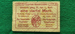 GERMANIA Bismark 1/4 MARK 1919/20 - Alla Rinfusa - Banconote