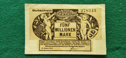 GERMANIA Zweigstelle 5  MARK 1923 - Alla Rinfusa - Banconote