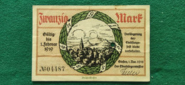 GERMANIA  Giessen 20  MARK 1918 - Lots & Kiloware - Banknotes