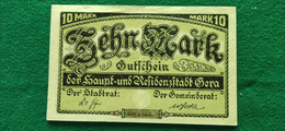 GERMANIA  Gera 10 MARK 1919 - Lots & Kiloware - Banknotes