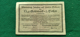 GERMANIA  Stuttgart  1/10 Dollaro  1923 - Mezclas - Billetes